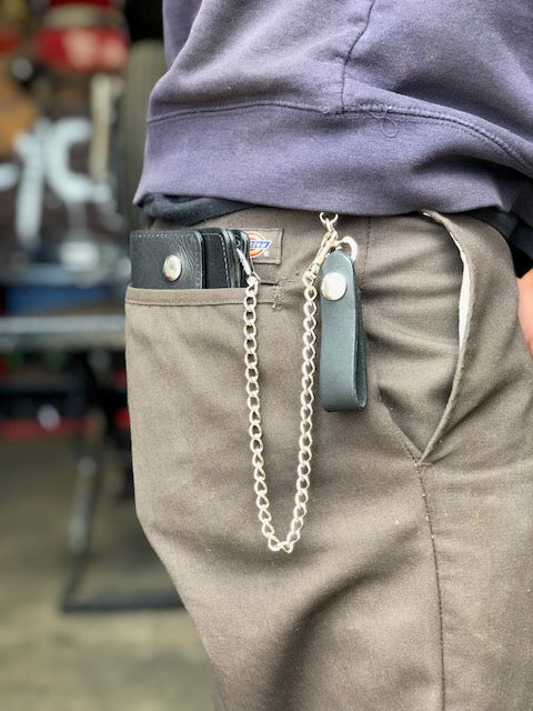 Leather Chain Wallet